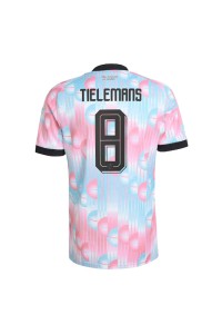 Belgia Youri Tielemans #8 Jalkapallovaatteet Vieraspaita MM-kisat 2026 Lyhythihainen